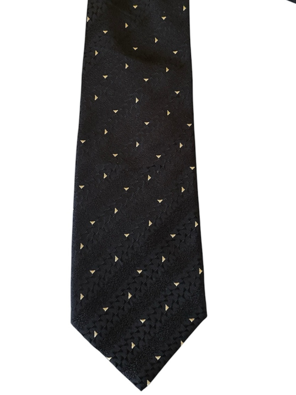 Brioni Black Patterned Men's Silk Jacquard Neck Tie